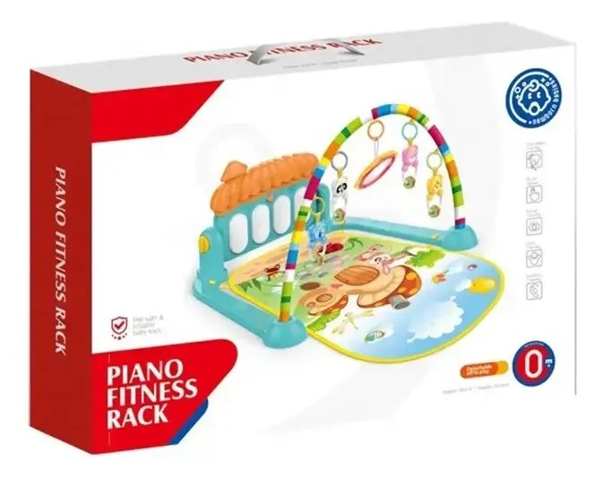 Gimnasio Piano Bebé Huanger 0-12 Meses Luces Sonidos Juguetes