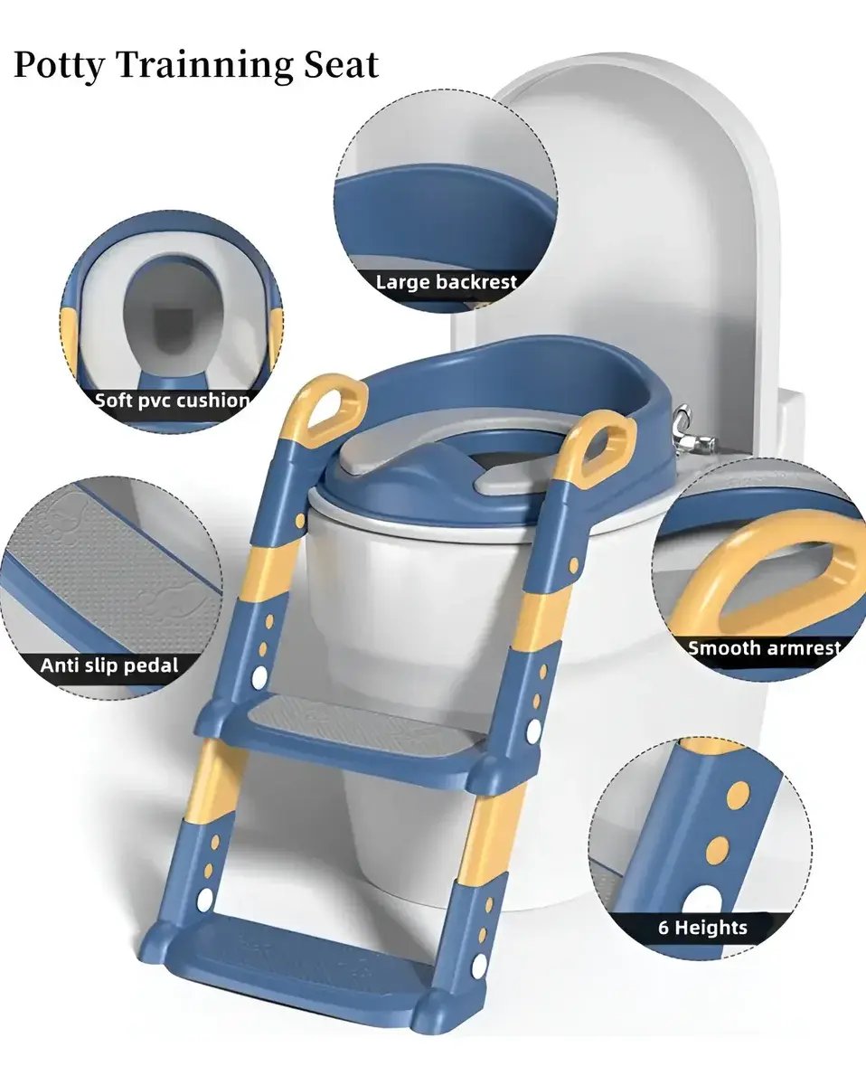 Escalera Reductora 3 En 1 Con Adaptador De Baño Para Niños