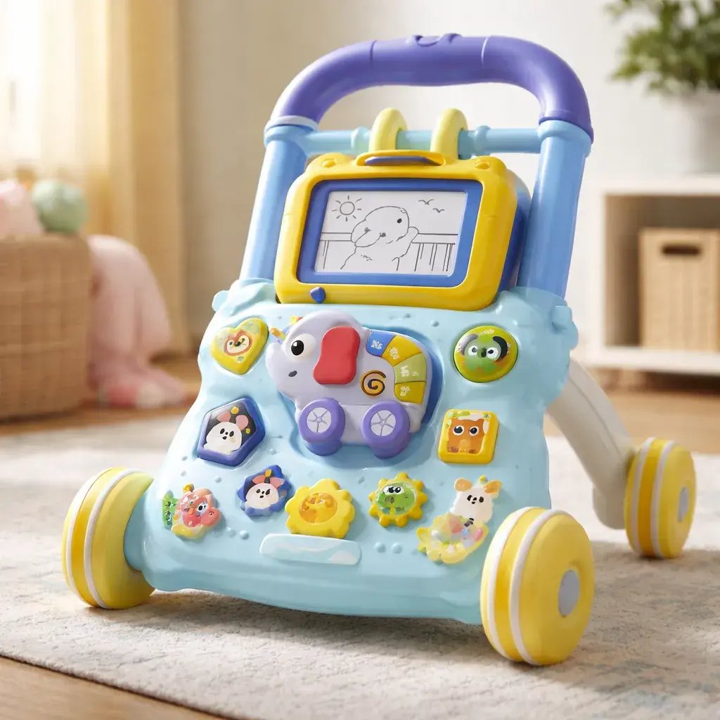 Caminador Para Bebé Con Tablero Interactivo Musical