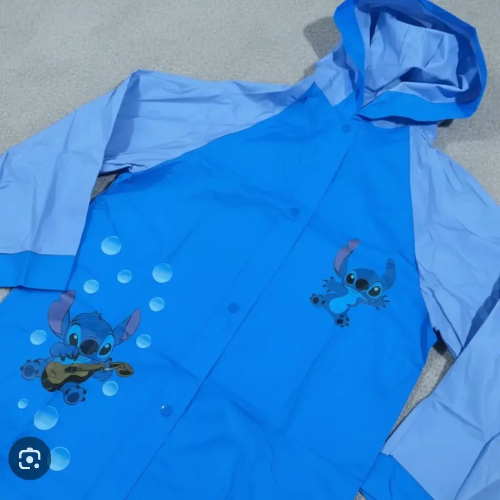 Capa De Lluvia Para Niños Con Capucha Larga Con Diseño
