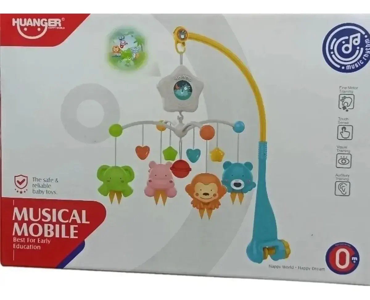 Móvil Musical Para Bebes Funciona Con Pilas, Con Proyector