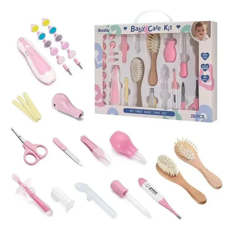 Kit De Cuidado Para Bebé 28 Piezas Con Estuche